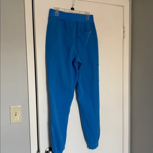 NEW Figs Technical Collection Zamora Jogger Blue Scrub Pants Size Medium Tall - Picture 7 of 7